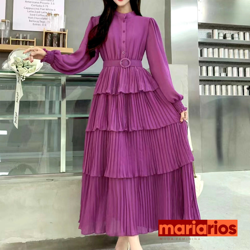 Vestido Maria Elma - Marsala