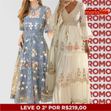 Kit Vestido Maria Magnólia + Vestido Maria Moana (LEVE O 2º POR R$219,00)