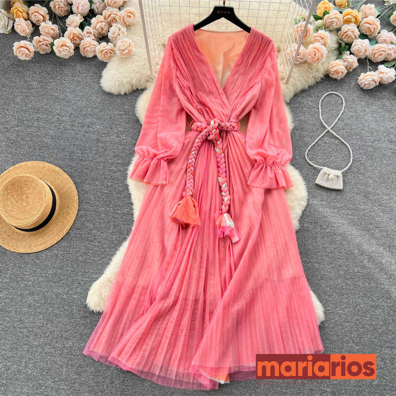 Vestido Maria Acácia - Rosa