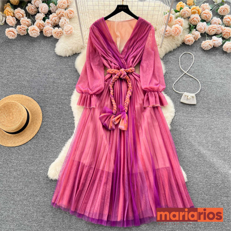 Vestido Maria Acácia - Roxo