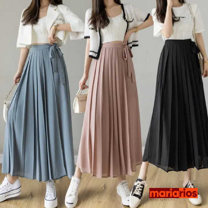 Saia Calça Envelope Maria Bella - Preto