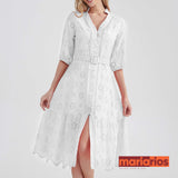 Vestido Laise Maria Brigite - Branco