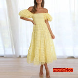 Vestido Maria Peônia - Amarelo