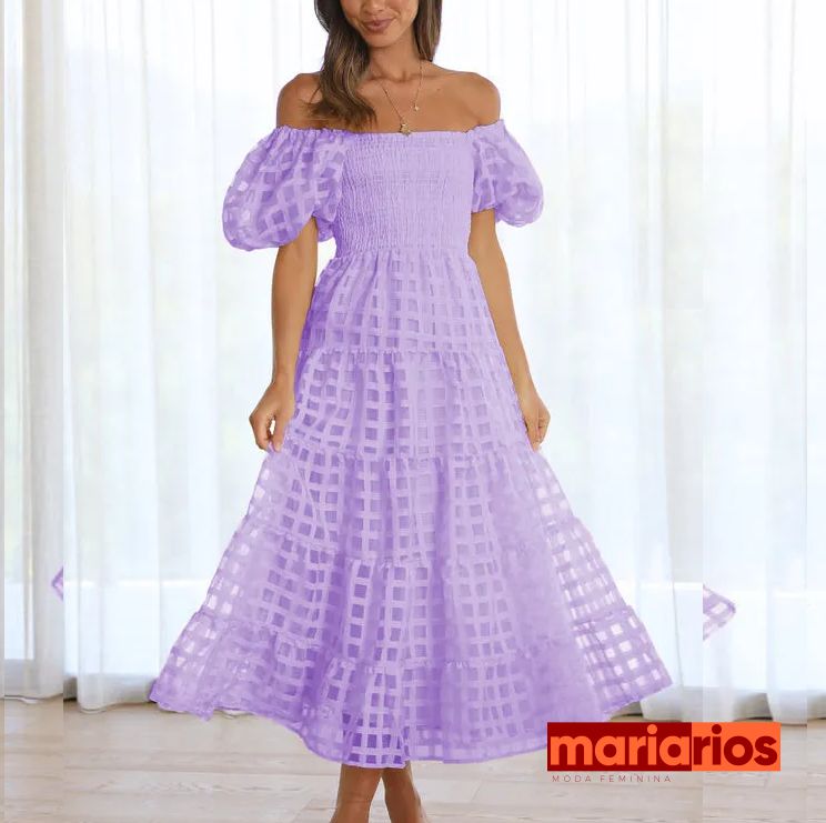 Vestido Maria Peônia - Verde Claro