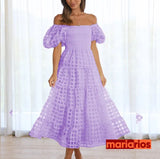 Vestido Maria Peônia - Lilás