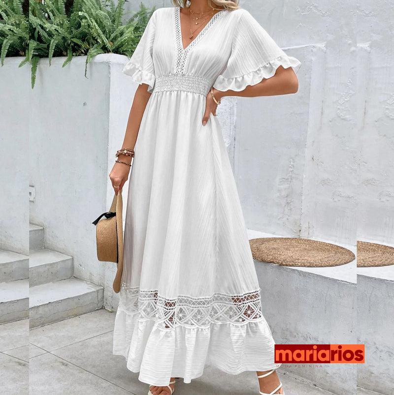 Vestido Maria Greta - Xadrez Pied-de-Poule – mariariosmodafeminina