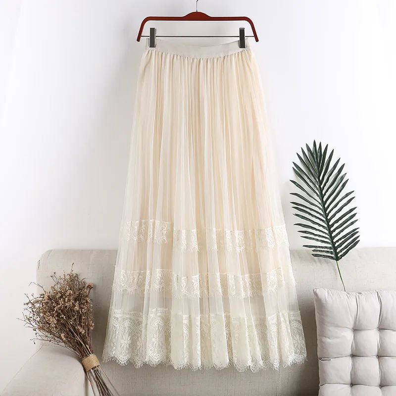 Saia Midi Pure - Off White - Maria Rios