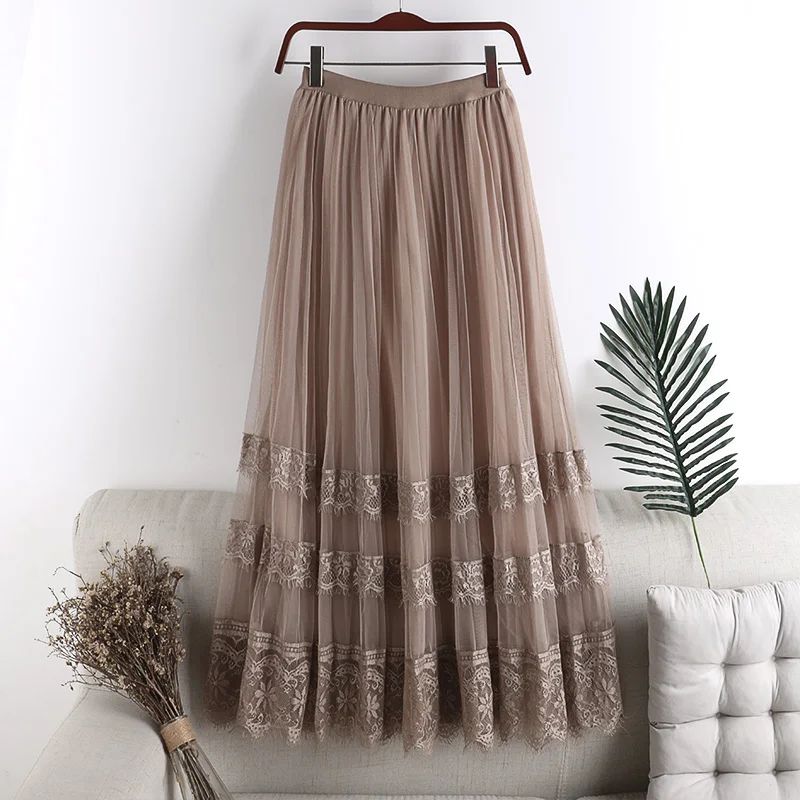 Saia Midi Pure - Café - Maria Rios