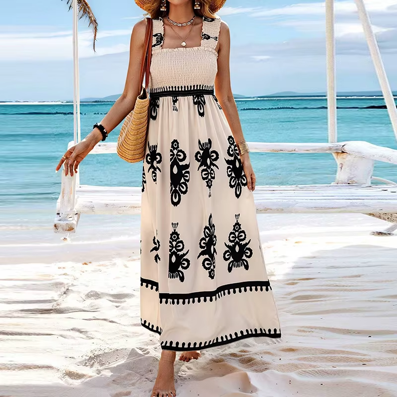 Vestido Maria Éden - Off White - Boho - Alças