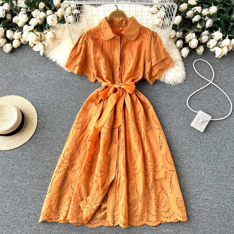 Vestido Maria Lira - Laise - Laranja