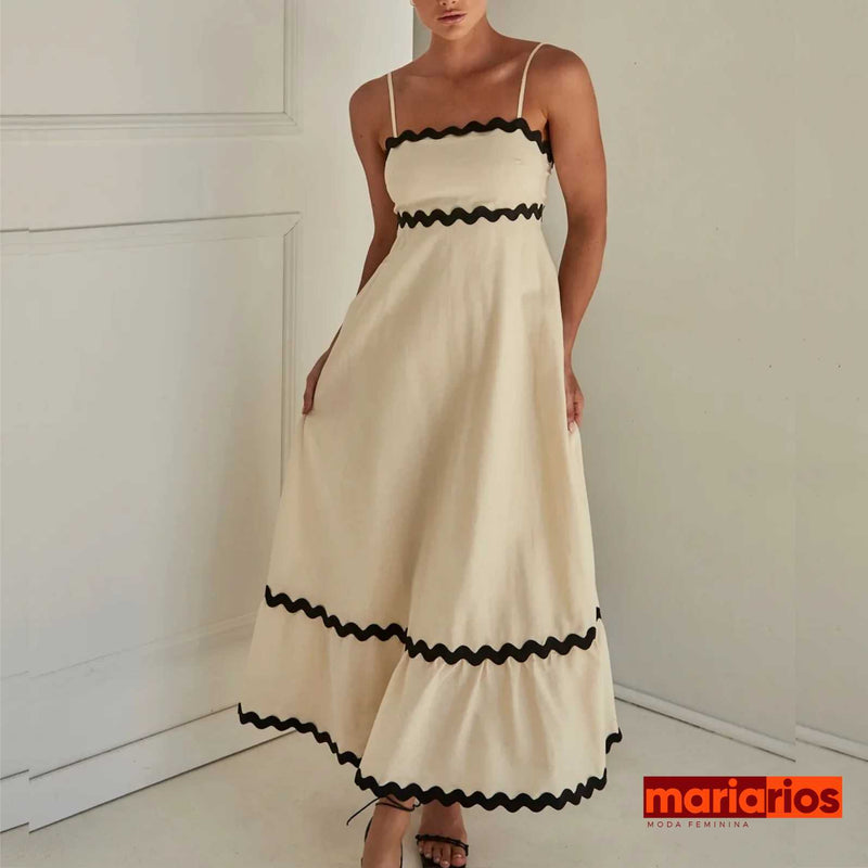Vestido Maria Emma - Longo - Off White