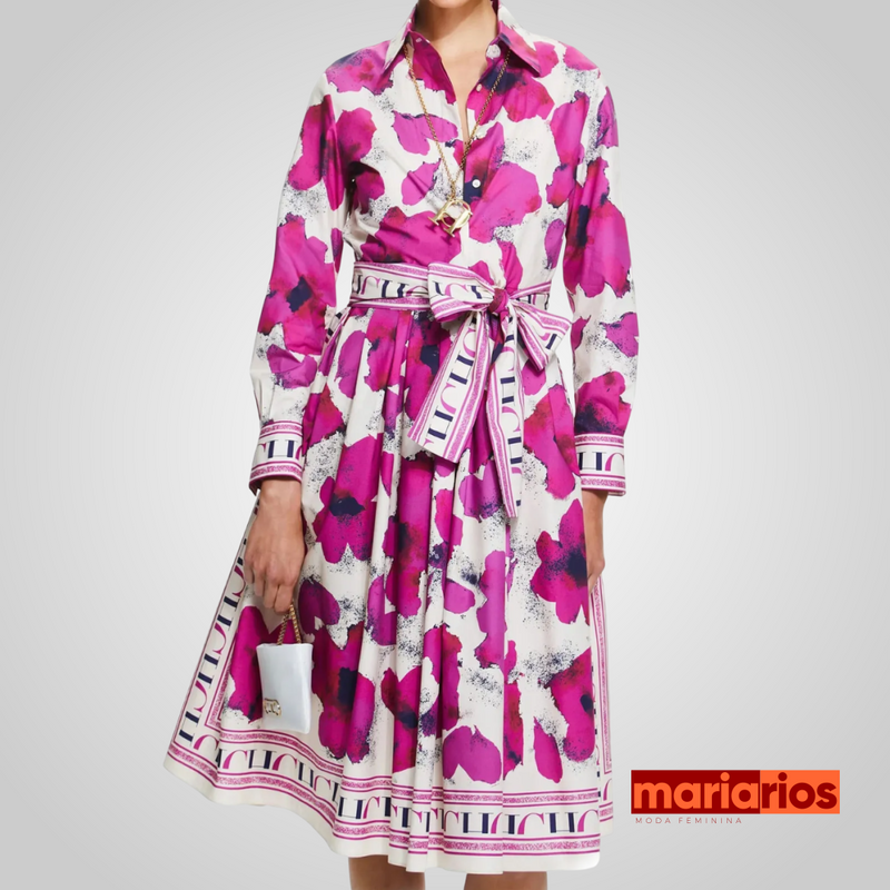 Vestido Maria Florentina - Floral - Pink