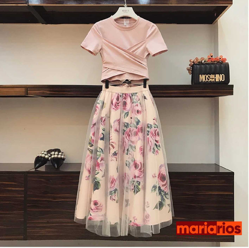 Conjunto Maria Morize - Rosa