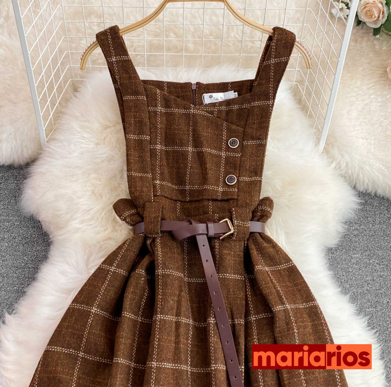 Jardineira Maria Berenice - Marrom