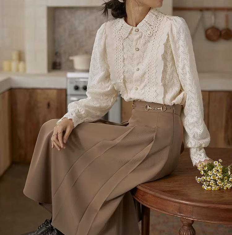 Blusa Maria Kate - Renda Premium - Off White