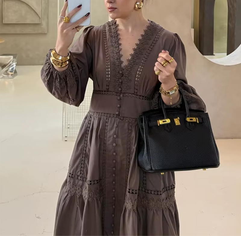 Vestido Maria Tereza - Branco - Guipir