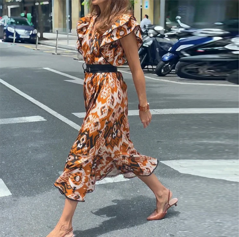 Vestido Maria Savannah - Laranja