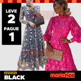 Vestido Maria Magnólia Manga Longa + Vestido Maria Dorcas Pink - LEVE 2 PAGUE 1