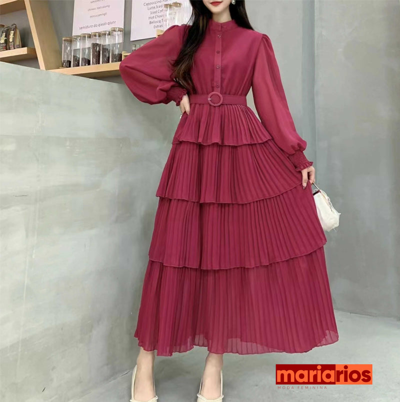 Vestido Maria Elma - Marsala