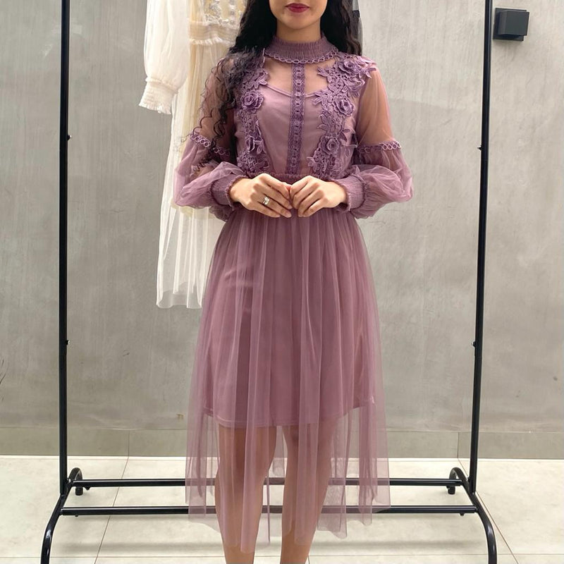 Vestido Maria Alda - Lilás TK