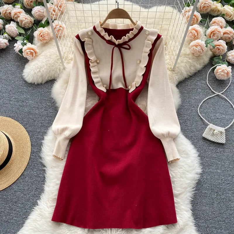 Vestido Maria Bittencourt - Tricot - Vermelho