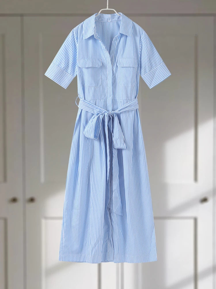 Vestido Maria Vivian - Azul