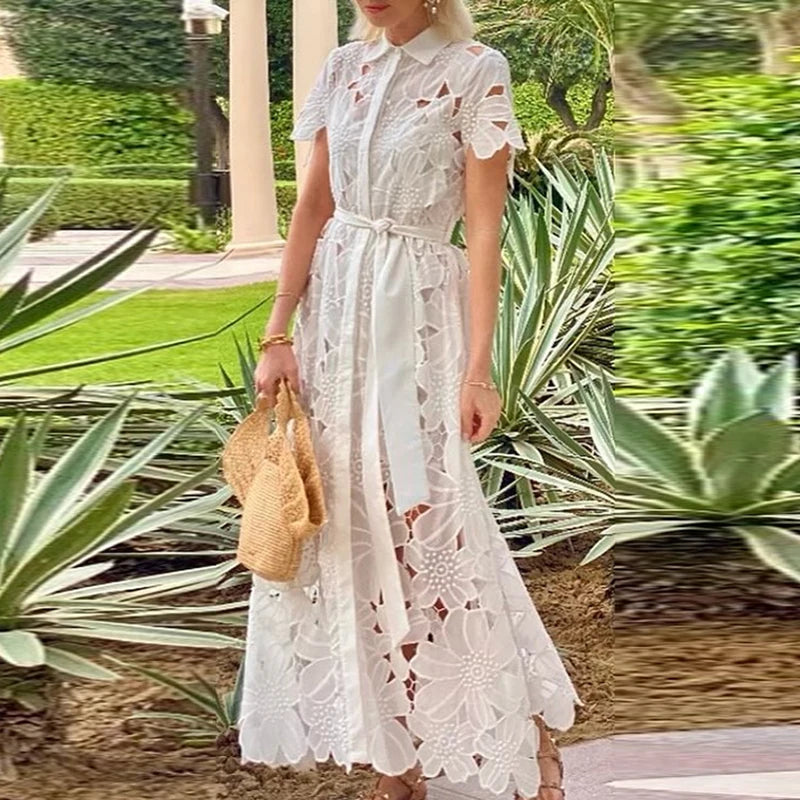 Vestido Maria Batista - Guipir - Branco