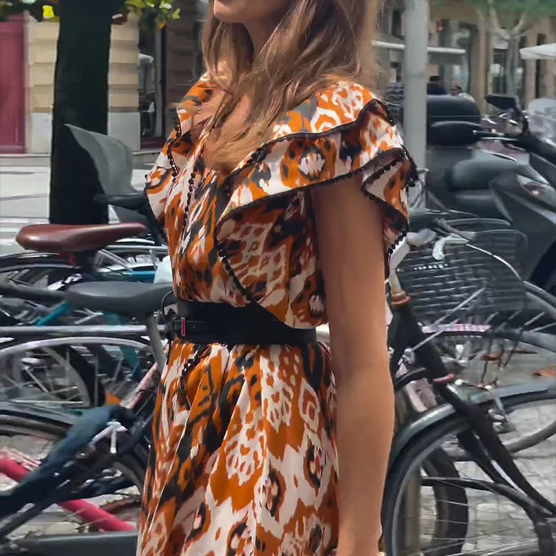 Vestido Maria Savannah - Laranja