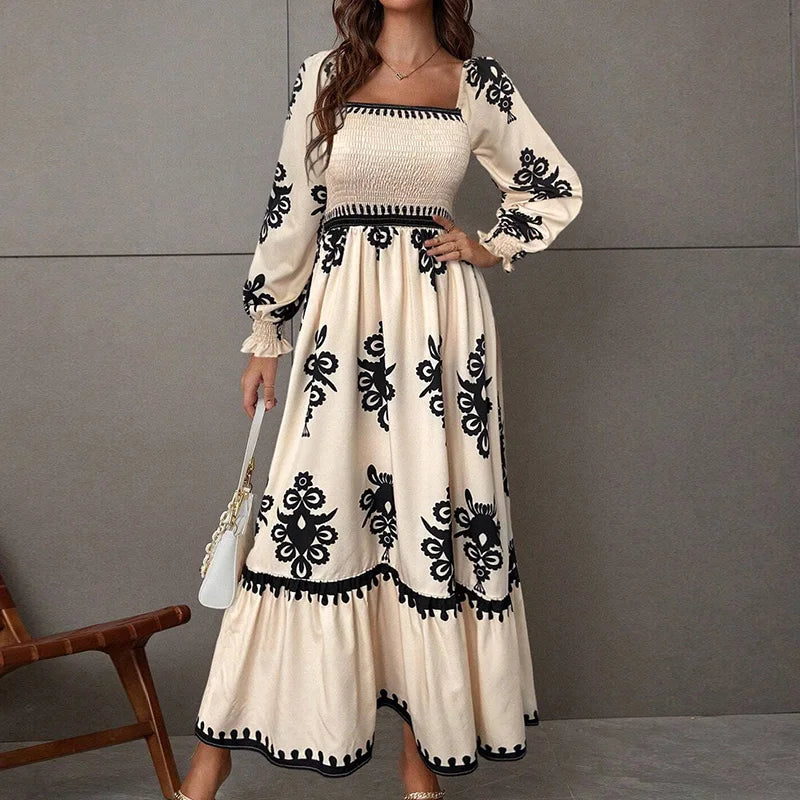 Vestido Maria Éden - Off White - Boho - Manga Longa