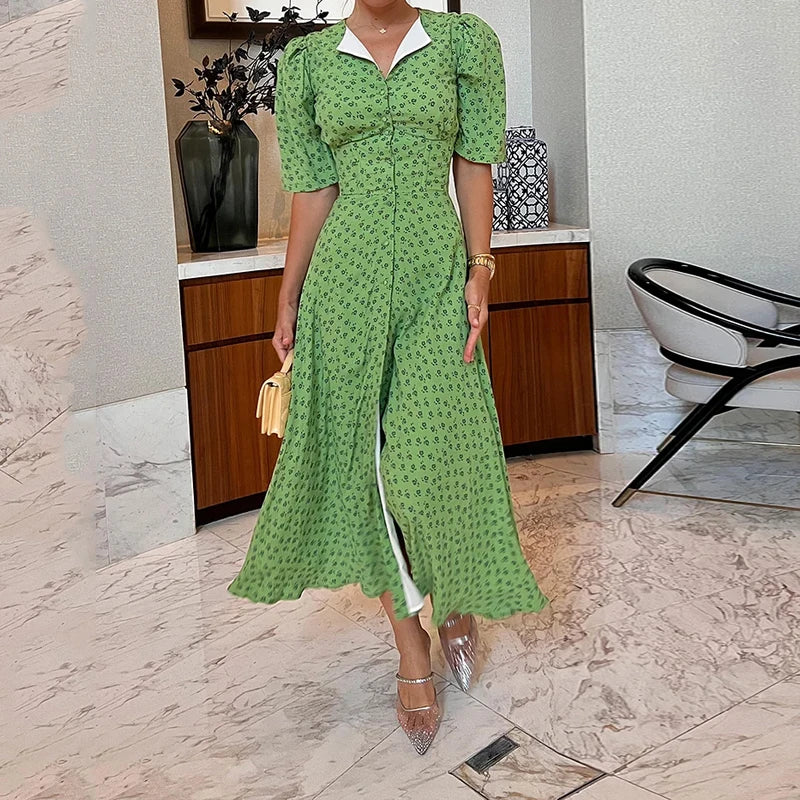 Vestido Maria Estelle - Verde Boho