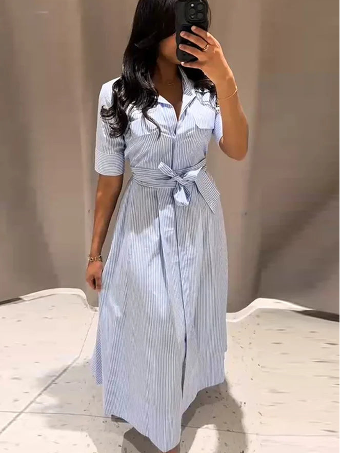 Vestido Maria Vivian - Marrom