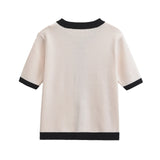 Blusa Maria Charlote - Tricot - Preto e Branco