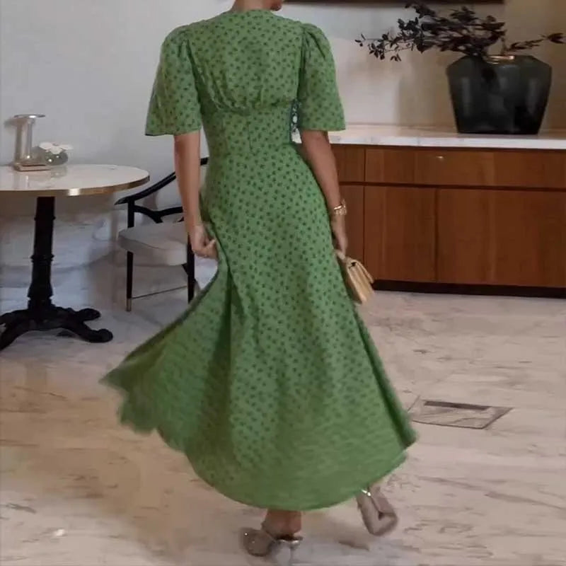 Vestido Maria Estelle - Verde Boho