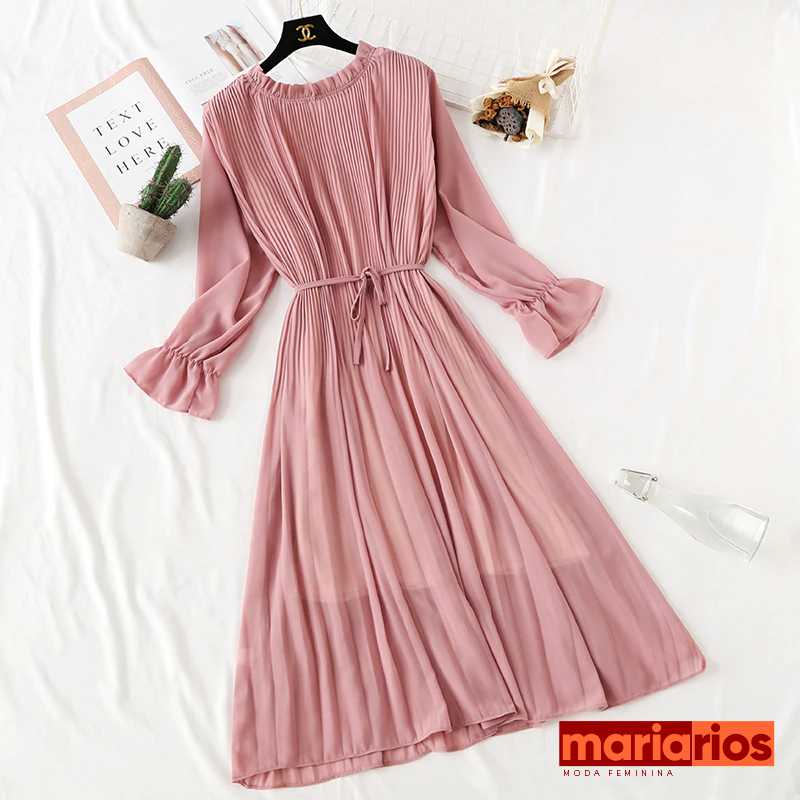 Vestido Maria Eugênia - Nude