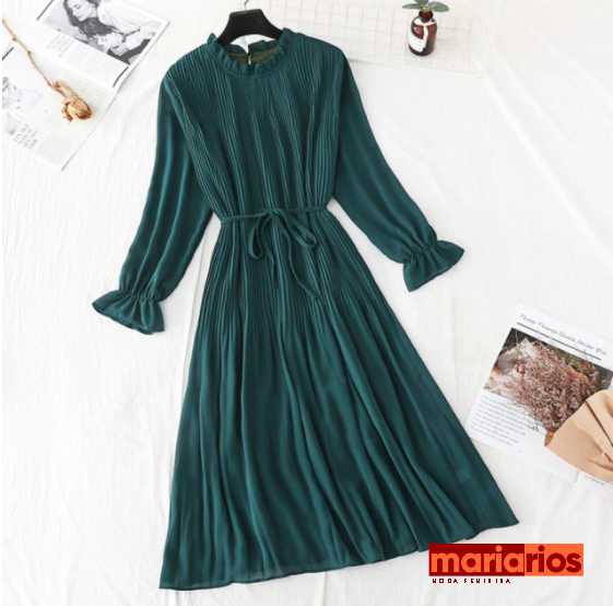 Vestido Maria Eugênia - Verde