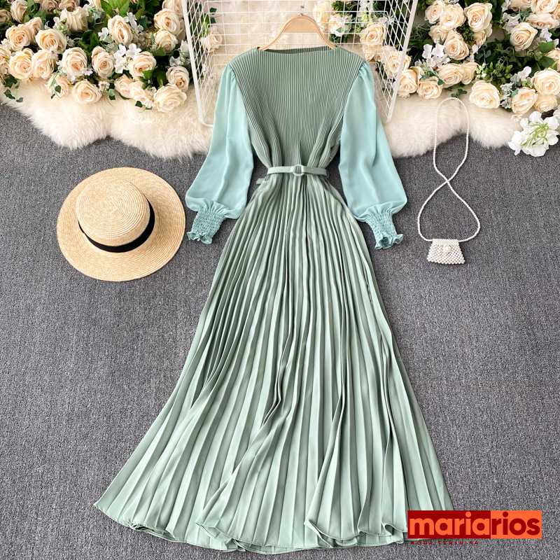 Vestido Maria Clara - Azul Claro