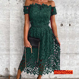 Vestido Maria Margarida - Verde Escuro