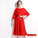 Vestido Maria Leda - Vermelho