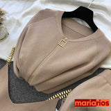 Conjunto de Tricot Maria Cristina - 3 Peças - Preto