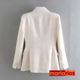 Blazer Maria Regina - Bege