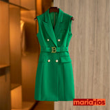 Vestido Blazer Maria Denise - Verde