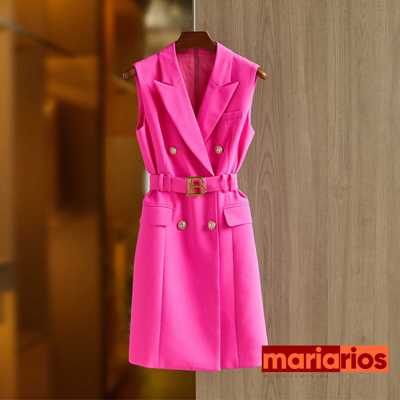 Vestido Blazer Maria Denise - Pink