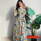 Vestido Maria Fabiane - Arabescos - Plus Size