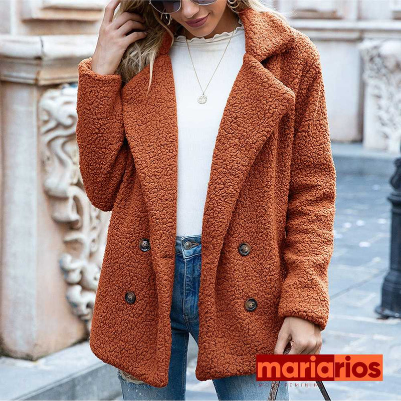 Casaco Teddy Maria Cecília - Marrom