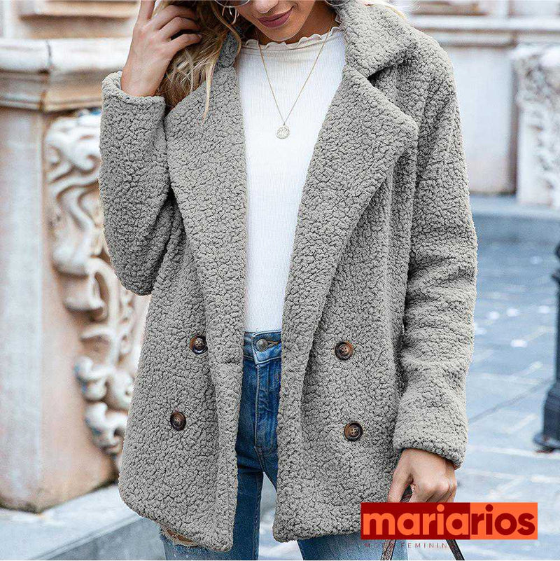 Casaco Teddy Maria Cecília - Preto