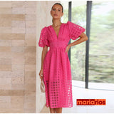 Vestido Maria Hannah - Rosa Claro