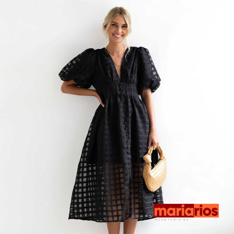 Vestido Maria Hannah - Preto