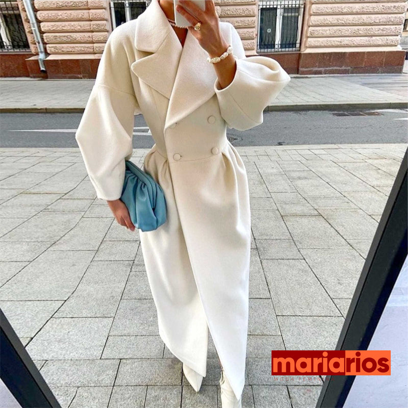 Sobretudo Maria Teodora - Lã - Branco