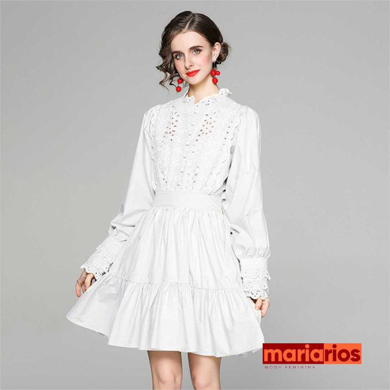 Vestido Maria Lavínia - Branco