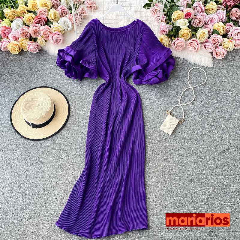 Vestido Maria Isabel - Roxo